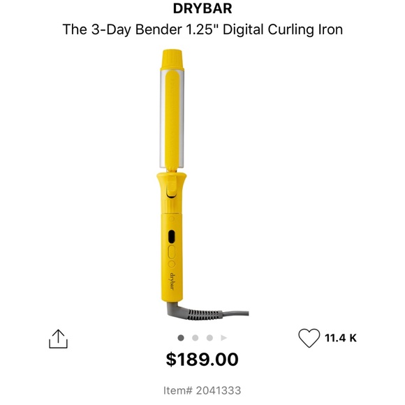 Drybar 3-Day Bender 1.25” Digital Curling Iron - Picture 1 of 4
